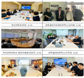 2024년도 주관연구기관 현장방문 (2024.05.~06.)